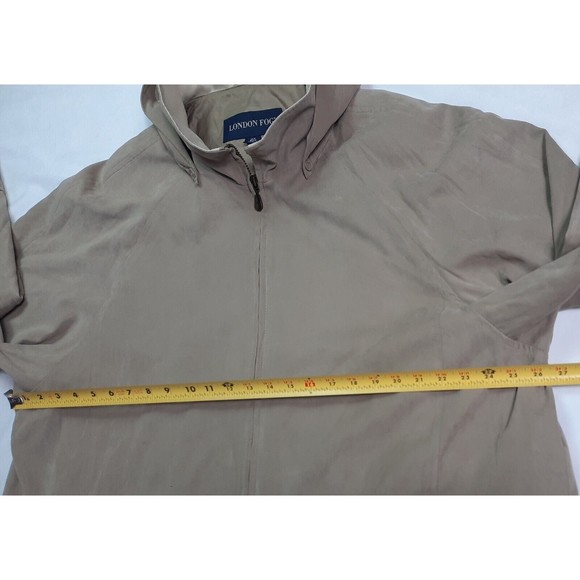 London Fog Mens Brown Full Zip Hooded Jacket Coat size 2X Reg - Picture 5 of 10
